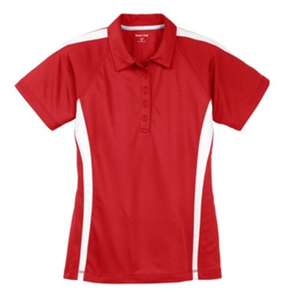 Ladies Micro Mesh Colorblock Polo Thumbnail